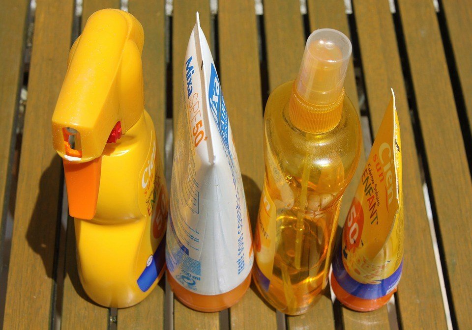 Different types of sunscreens