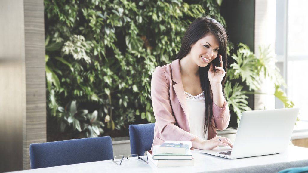 Woman on the phone