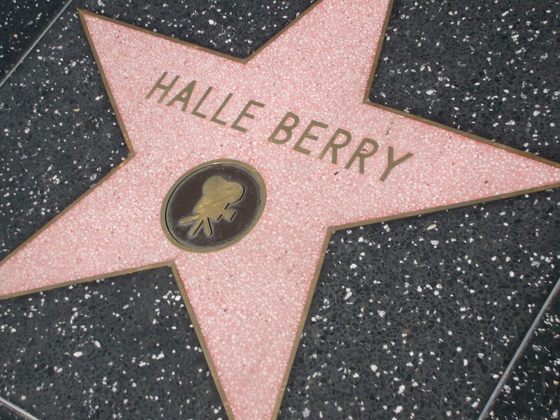 Halle Berry's star in the Hollywood Walk of Fame