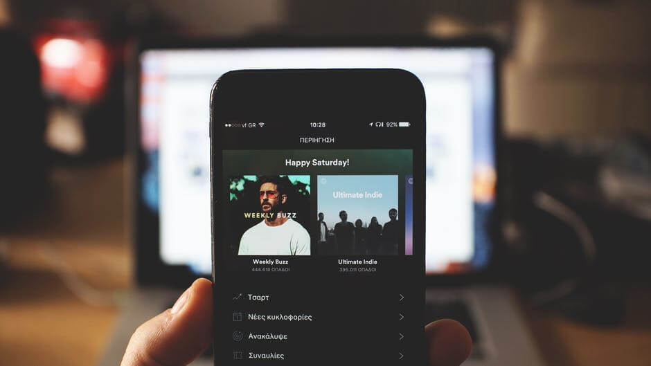 Spotify app Spotify shares
