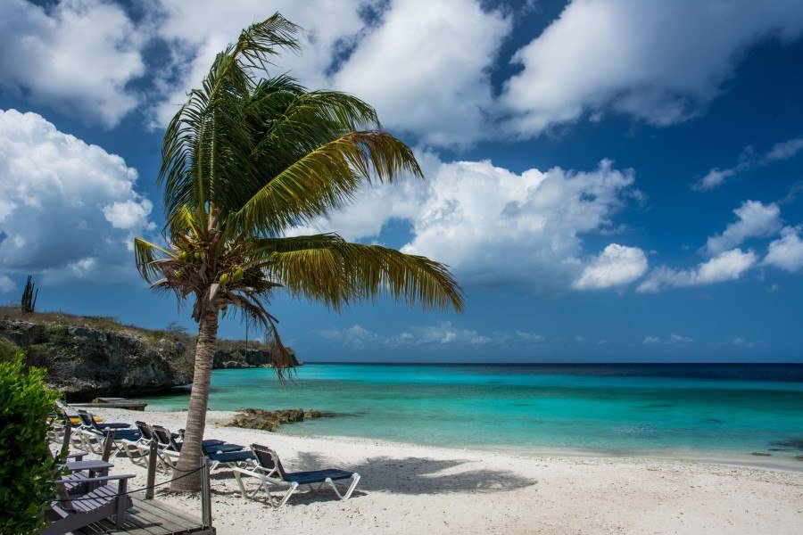 White, sandy beaches and crystal clear waters are aplenty at Curaçao.
