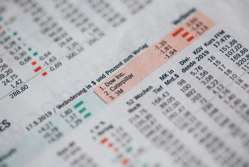 This picture show stock market data.