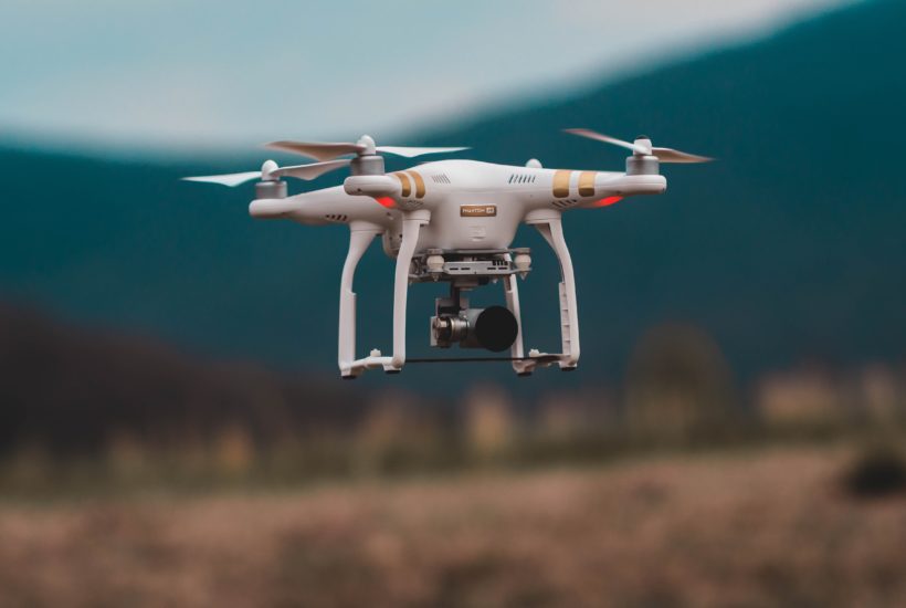 This picture show drone using in the reforesting process.