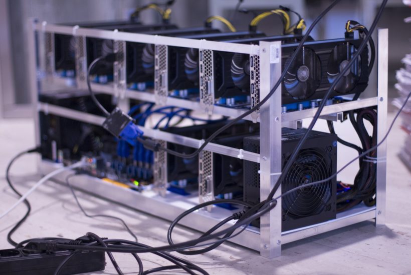 This picture shows a bitcoin miner.