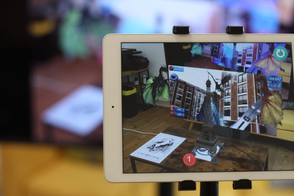 Extended Reality software showcased on a tablet