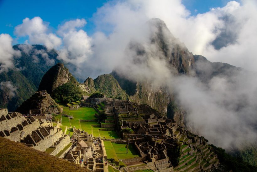 This picture show the ruins of Machu Pichu.