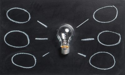 This picture show a lightbulb representing an idea.