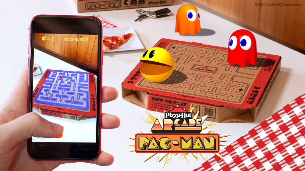 Pizza Hut AR Pac-Man game
