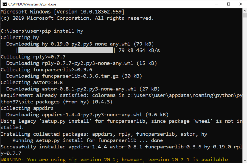 Complex web hosting command prompt