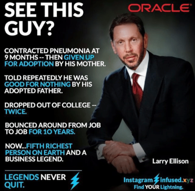 Larry Ellison inspiration for business and affiliate marketing