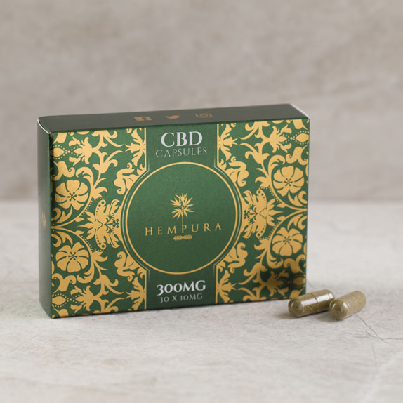 Hempura 300mg CBD capsules