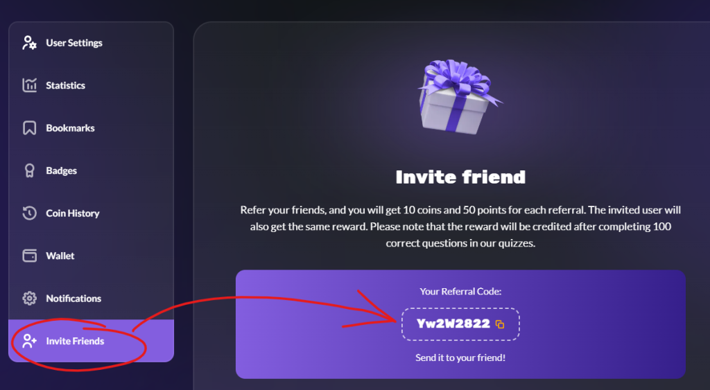 Masters of Trivia referral program